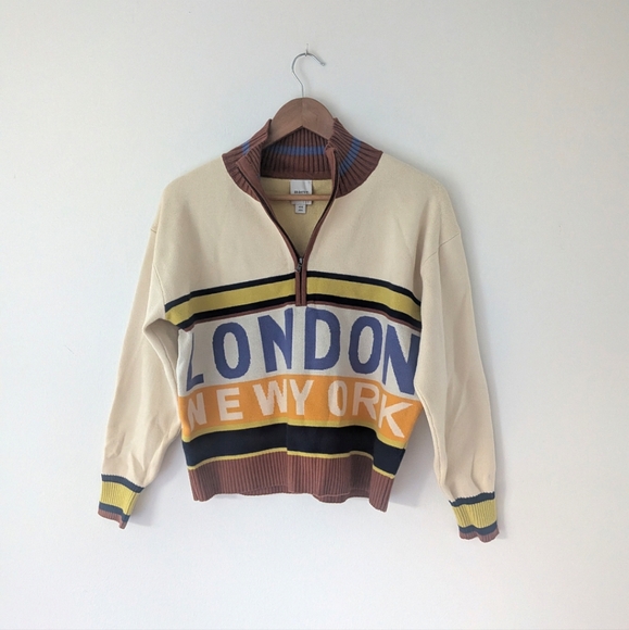 Anthropologie Maeve The Montana Mock Zip Sweater - Picture 2 of 11